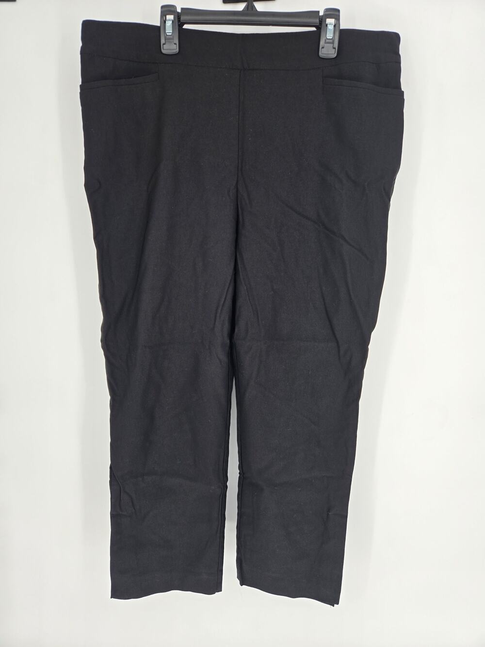 Chico's Black Dress Cropped Ankle Pants Size 2.5, 14